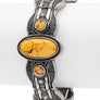 Oval Stone Pave All Around Bangle