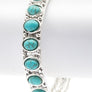 Oval Stone Pave Open Cuff