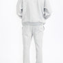 Mens Solid Fleece Flare Stacked SET