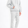 Mens Solid Fleece Flare Stacked SET