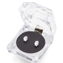 Cubic Zirconia Oval Studs 7mm