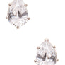 Cubic Zirconia Drop Studs 7mm
