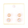 Crystal Stud Earring Set