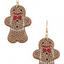 Ginger Bread Cookie Holiday Earrings
