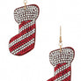 Christmas Stocking Holiday Stone Earrings