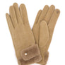 Faux Suede Fur Cuff Winter Gloves
