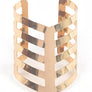 Cut Out Chevron Iconic Adjustable Cuff Bangle
