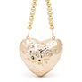 CCB Textured Heart Shape Molded Swing Clutch Bag
