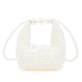 Petite Pearl Braided Top Handle Clutch Bag