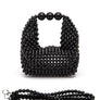 Petite Pearl Braided Top Handle Clutch Bag