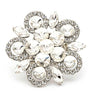 Crystal Flower Statement Stretch Ring