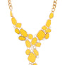 Pebble Acrylic Statement Necklace Set