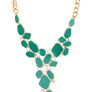 Pebble Acrylic Statement Necklace Set