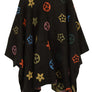 Multi Color and Geometric Pattern Poncho