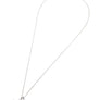 Cubic Zirconia Double Cross Pendant Necklace
