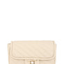 Chevron Quilted Square X Buckle Bag