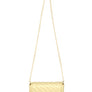 Chevron Quilted Square X Buckle Bag