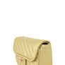 Chevron Quilted Square X Buckle Bag