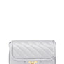 Chevron Quilted Square X Buckle Bag