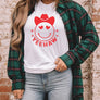 Yeehaw Smiley Heart Valentine Graphic Tee