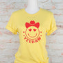 Yeehaw Smiley Heart Valentine Graphic Tee