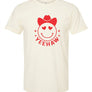 Yeehaw Smiley Heart Valentine Graphic Tee