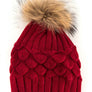 Raccoon Fur Pineapple Knit Beanies
