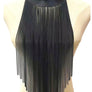 Fringe Chain Collar Statement Long Necklace Set
