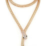 Crystal Snake Coil Chain Necklace