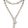 Crystal Snake Coil Chain Necklace