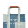 The Medium Denim Crossbody Tote Bag