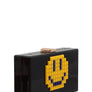 Pixelated Smiley Face Clutch Evening Bag