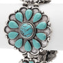 Stone Flower Western Stretch Bracelet