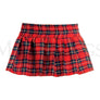 Plaid skirt with zipper closure