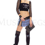 Gothic Cross Bone School Girl