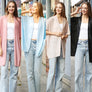 DIONA J STYLISH FASHIONABLE SOLID KIMONO CARDIGAN ONE SIZE COLOR PINK