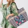 DIONA J BOHO FRINGE TOTE BAG ONE SIZE MULTICOLOR
