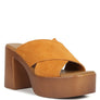 Matrix Criss Cross Strap Block Heel Sandals