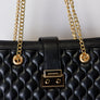 David Jones Quilted PU Leather Handbag