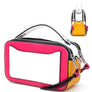 DIONA J SMOOTH MULTI TONE HANDLE ZIPPER CROSSBODY BAG MULTICOLOR
