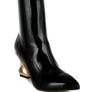 Gaias Fantasy Heel Patent Faux Leather Boots