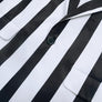 Scary Family Adult Costume Suit - Morticia & Gomez Black White Striped 3-Piece Set with Jacket, Pants, Shirt, and Tie for Halloween & Cosplay
