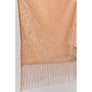 DIONA J FLORAL LACE KIMONO WITH TASSEL ONE SIZE COLOR TAUPE