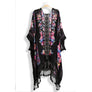 DIONA J FLORAL LACE KIMONO ONE SIZE COLOR BLACK