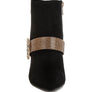 Asagao Diamante & Rhinestones Strap Boots