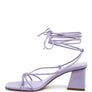 SPRUCE TIE UP BLOCK HEEL SANDALS
