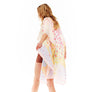 DIONA J MULTI PRINTED SILK KIMONO ONE SIZE COLOR PINK