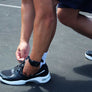 Men's High Arch Firm Support All-In-One Black Walking Shoes, Comfort & Performance Style