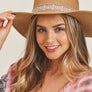 TRIBAL BAND FLAT TOP SUN HAT