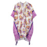 DIONA J PALM LEAF PRINT KIMONO ONE SIZE COLOR PURPLE
